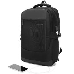 Kenneth Cole 20 Black Medium Laptop Backpack-image-84
