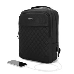Kenneth Cole 20 Black Medium Laptop Backpack-image-83