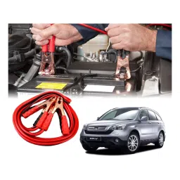 Auto Pearl 2.29 m (7.5 Ft) 500 A Heavy Duty Booster Anti Tangle Battery Jumper Cable for Honda CRV (Pack of 2)-image-64