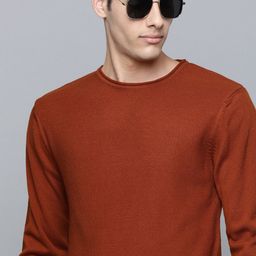 Flying Machine Men Rust Acrylic Pullover-image-16