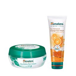 Himalaya Set of Nourishing Skin Cream & Tan Removal Orange Face Wash-48