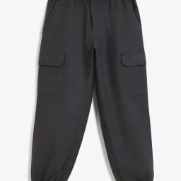 Campana Kids Dark Grey Regular Fit Full Sleeves Trouser-image-63