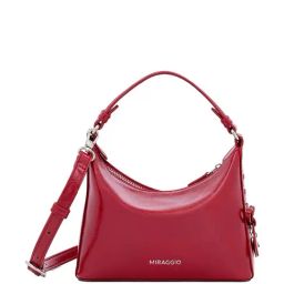 Miraggio Red Solid Medium Shoulder Handbag-29