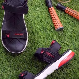 Asian Men's Black Floater Sandals-picture-44