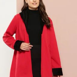 Qurvii Red Plain Jacket-picture-20