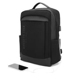 Kenneth Cole 20 Black Medium Laptop Backpack-image-82