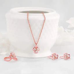 GIVA 925 Sterling Silver Rose Gold Set for Women-image-42