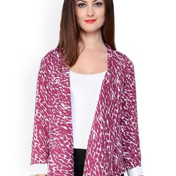 Pannkh Pink Printed Shrug-29