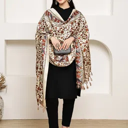 LOOM LEGACY Floral Printed Dupatta-24