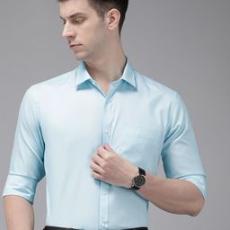 Park Avenue Self Design Slim Fit Formal Shirt-image-11