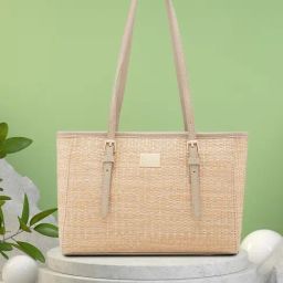 Caprese Raffia Beige Women Handbag-image-29