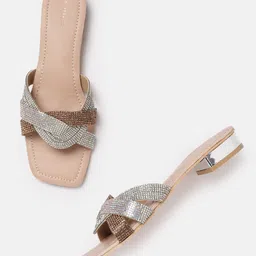 Lino Perros Women Embellished Party Open Toe Flats-91
