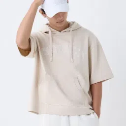 studiofit men Studiofit by Westside Beige Relaxed-Fit Cotton-Blend Hoodie-picture-41
