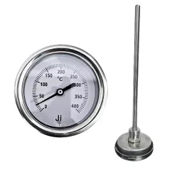 Japsin Instrumentation Bimetal Dial Thermometer Temperature Gauge 0 to 400°C Range 63 mm (2½ Inch) Dial Size, JIPL-BMT-63MM-11-26