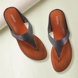 Mochi Women Black Solid Wedges-45