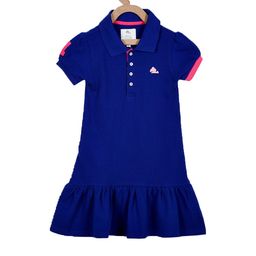 Cherry Crumble Girls Blue Drop-Waist Dress-image-55