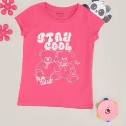 Pantaloons Junior Girls Pink T-Shirt-picture-38