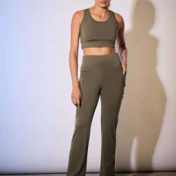 Color Capital Green Fitted Sports Tights-image-27