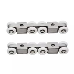 GEZE 8 Wheel Hanging Door Sliding Fitting, SS Finish Zinc+NY Body and 100 Kg Load Capacity, 8115701 (With Accessories)-image-98