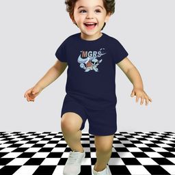 MRS NATURAL Kids Printed T-shirt With Shorts-40