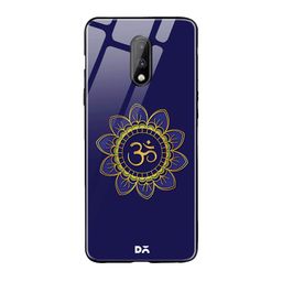 DailyObjects Navy Blue OnePlus 7 Glass Case Cover-image-19