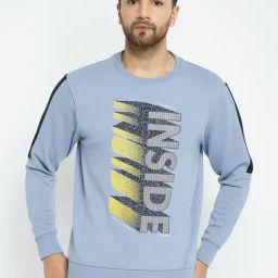 Duke Stone Grey Regular Fit Printed Sweatshirt-picture-5