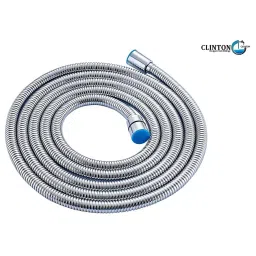 CLINTON Stainless Steel Hose Pipe with 360 Degree Rotating Joints Silver 1.5 m-picture-37