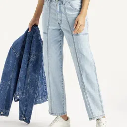 Levi's Light Blue Loose Fit Jeans-picture-6