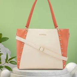 Caprese Faux leather Beige Women Handbag-39