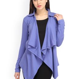 Cation Purple Open Front Shrug-20