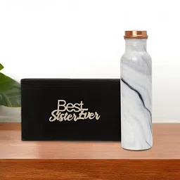 INTERNATIONAL GIFT White Single Copper Solid Water Bottle-image-82