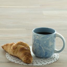 ellementry Blue Printed Ceramic Mug-29