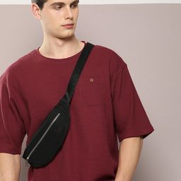 DILLINGER Men Waffle Structure Pure Cotton Pockets T-shirt-38