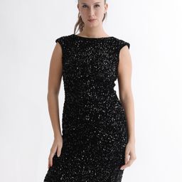 RAREISM Embellished Sequined Sheath Dress-image-72