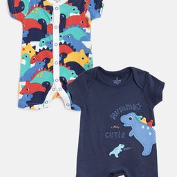mothercare Infant Boys Pack of 2 Pure Cotton Rompers-image-43