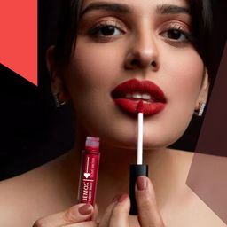 TILKOR Set Of 4 Love Meter Smudge Proof Matte Liquid Lipstick - 6 ml Each - Crimson Red image 3