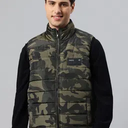 Pierre Carlo Men Camouflage Gilet Jacket-54