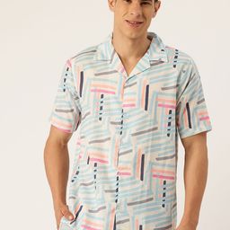 Rapra The Label Men Comfort Opaque Printed Casual Shirt-image-71