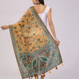 Kaizen TEXO FAB Ethnic Motifs Printed Linen Dupatta image 4