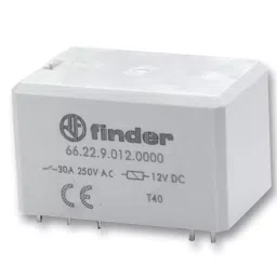 FINDER RELAY, DPDT, 250VAC, 30A, 66.22.9.024.0000-image-17