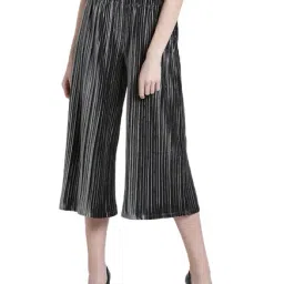 Kazo Grey Striped Culottes-image-22
