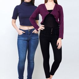 SCORPIOUS Women Pack of Shrug & Top-image-24
