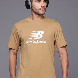 New Balance Brand Logo Print Pure Cotton Athleisure T-shirt-image-75