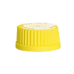 Supertek High Grade PP Screw Cap With Pouring Ring For Laboratory Reagent Bottles, Yellow, 12.103.0015-19
