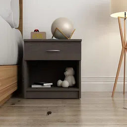 SIVOM Brown Termite Proof Moisture Resistant Rectangular Bedside Table-16