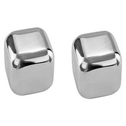 HAZEL Stainless Steel Ice Cubes Multipurpose Reusable Ice Cube, Set of 2-picture-12