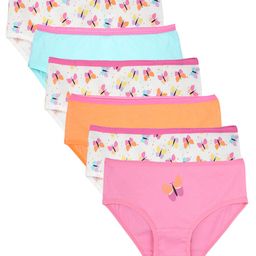 Charm n Cherish Cotton Pack Of 6 Solid & Butterflies Printed Panties - Pink Orange & Blue-image-21