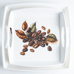 Superware Melamine Serving Tray Set Trayo Cocoa Matte (Set of 2)-image-0