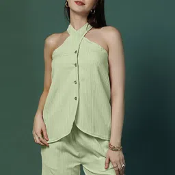 OMPAX Self Design Top & Shorts Co-Ord Set image 1