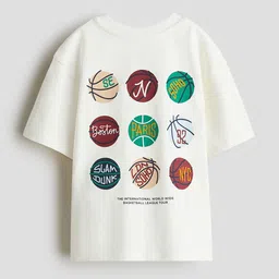 H&M Printed Cotton T-Shirt-16